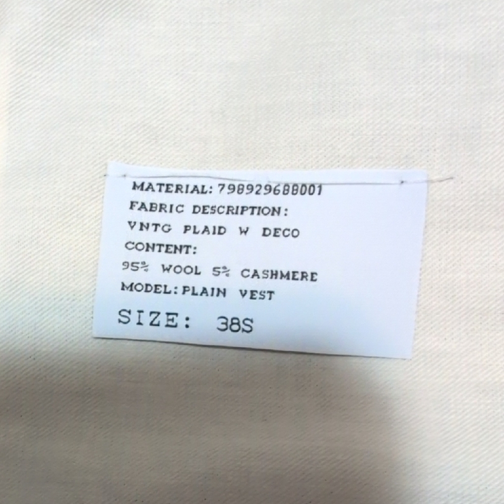 Ralph Lauren Purple Label Charcoal and Ivory Vest - Picture 10 of 11